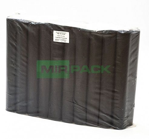 Мешки для мусора 120 литров, 40 мкм, 10 шт, ПВД, черные, 2х слойные до 40 кг - Вид 3