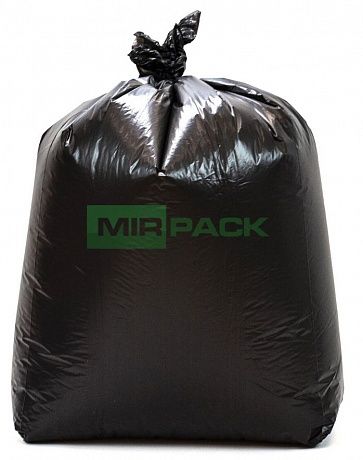 Мешки для мусора 240 литров, 50 мкм в пачках 100 шт ПВД черные - Вид 6